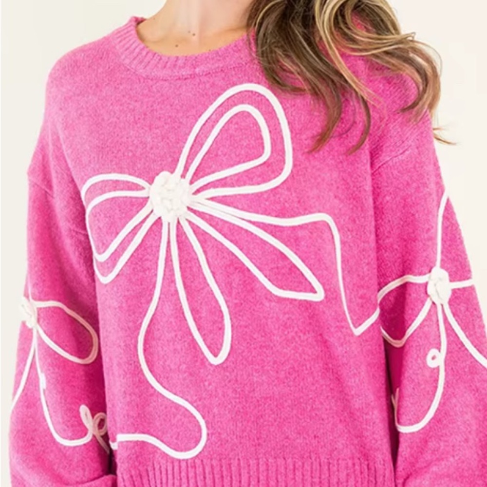 Hot Pink Sweater L. NIP